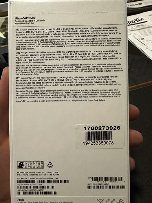 Iphone 14 pro max 256gb