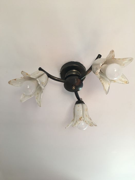 Żyrandol 3 punktowy szklane klosze