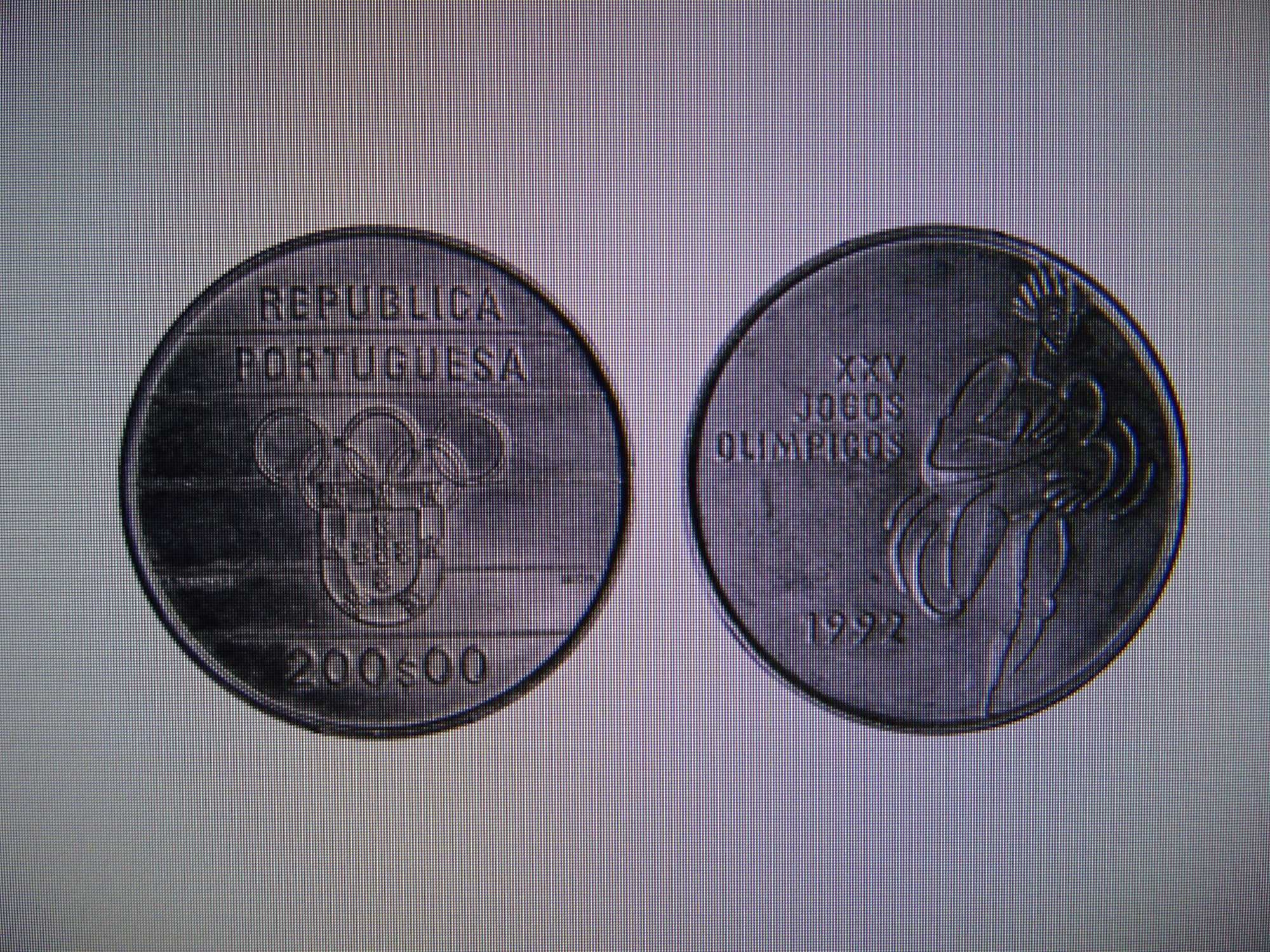 Moedas Comemorativas Portugal Restauração Jogos Olímpicos Escritores