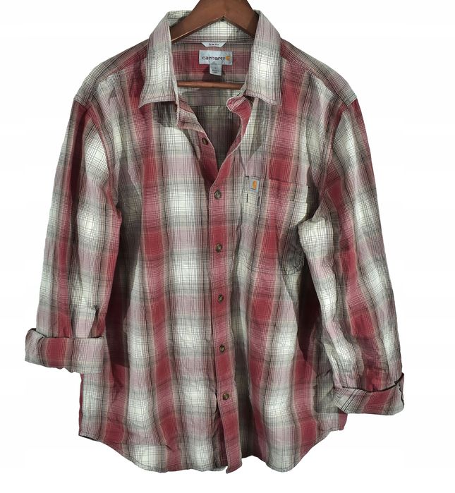 Carhartt Bawełniana Koszula W Kratkę Plaid Shirt L