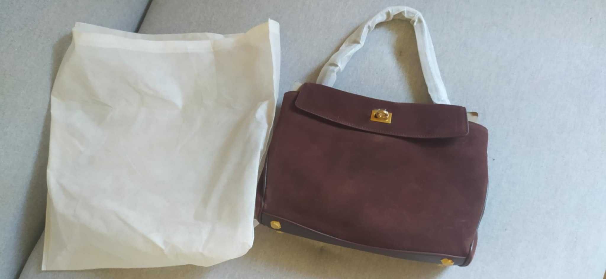 Luksusowa Torebka nowa jak Balenciaga Rodeo suede brown