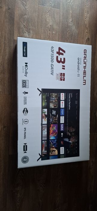 Телевізор Grunhelm 43FI500-GA11V 43" Smart TV 

Android 11 з оновлен