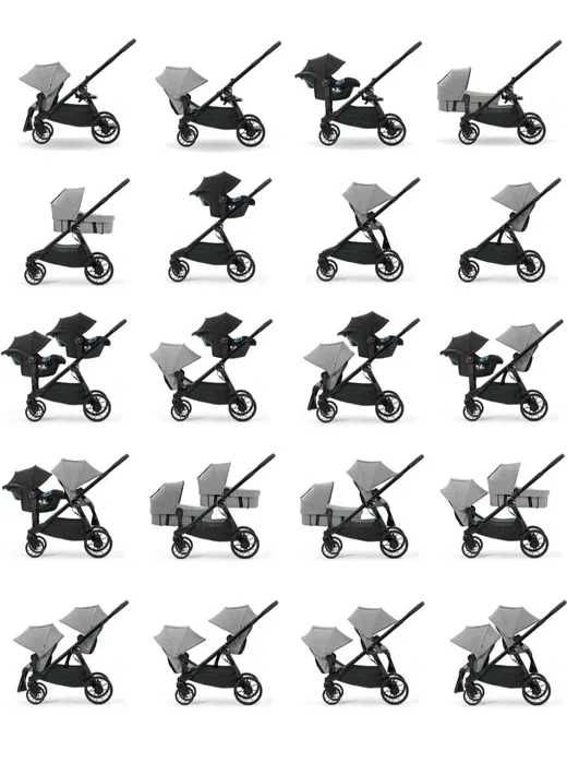 Carrinho de passeio duplo - Baby jogger City Select Lux