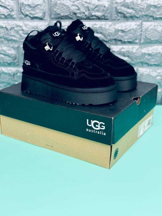 Кроссовки женские ugg lowmel black зимние на меху высокие кросовки ugg