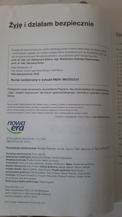 Żyję i działam bezpiecznie