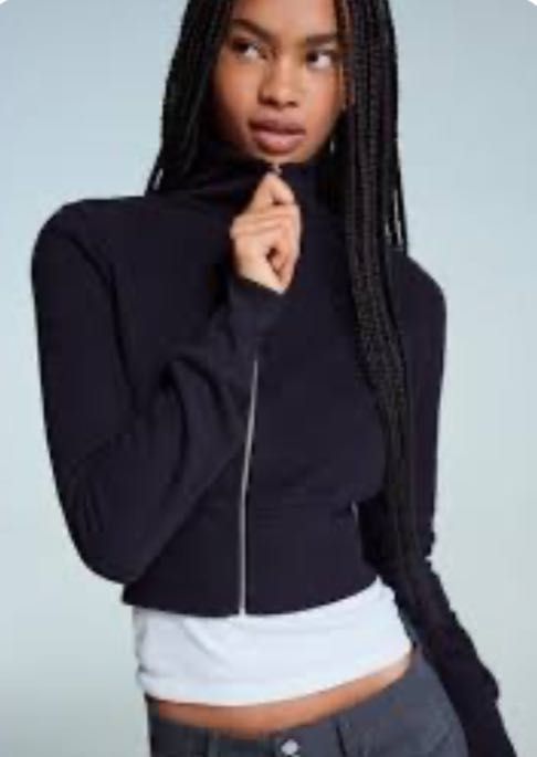 Кардиган на молнии Bershka S 1405/360 укороченый
