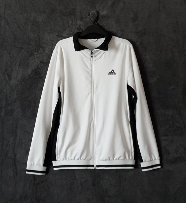 Biała sportowa bluza elastyczna Adidas rozm. S