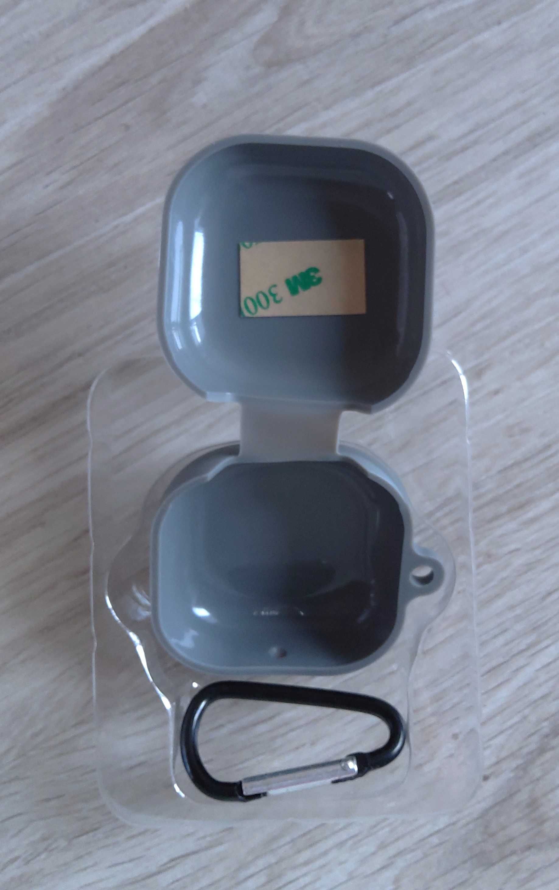 Szare silikonowe etui case pokrowiec na słuchawki Samsung Buds Live