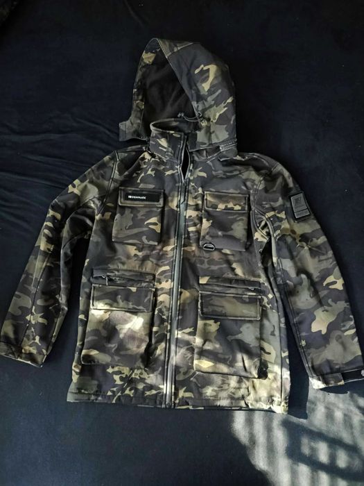 Odzież robocza męska taktyczna myśliwska komplet kurtka zamek
