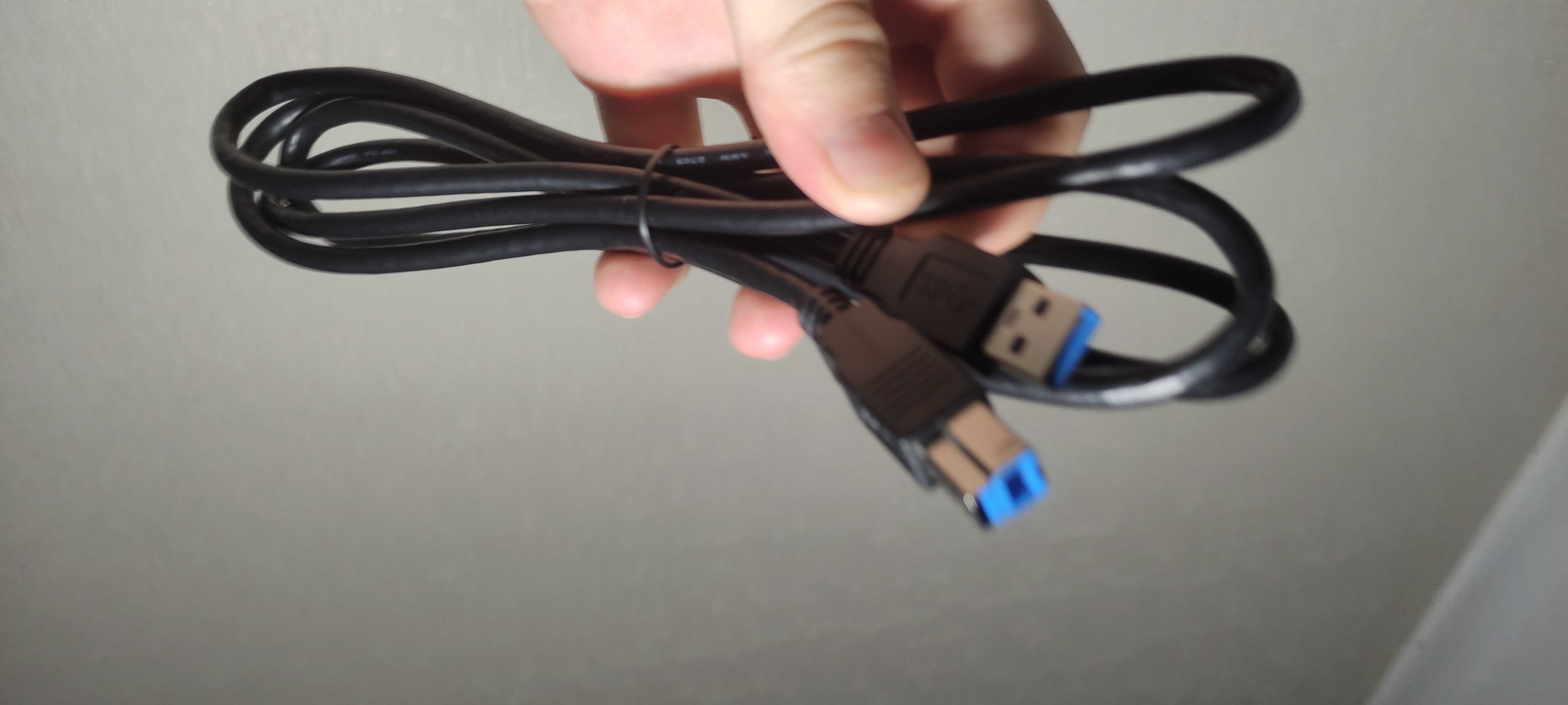 Новий кабель USB 3.0 A (male) to USB B (male) - 1.8м., тато - тато.