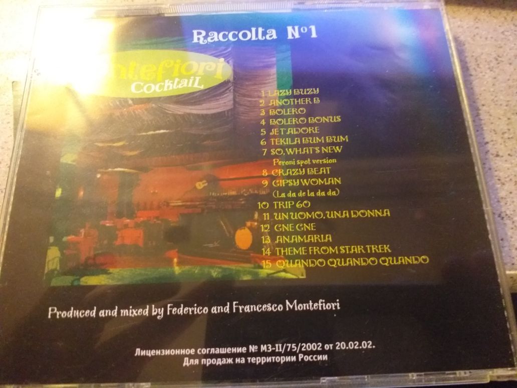 CD Montefiori Cocktail Raccolta N°1 1999 Ltd