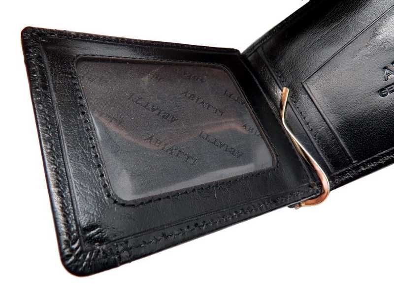 Ekskluzywny skórzany portfel męski ABIATTI. BANKNOTÓWKA Ochrona RFID