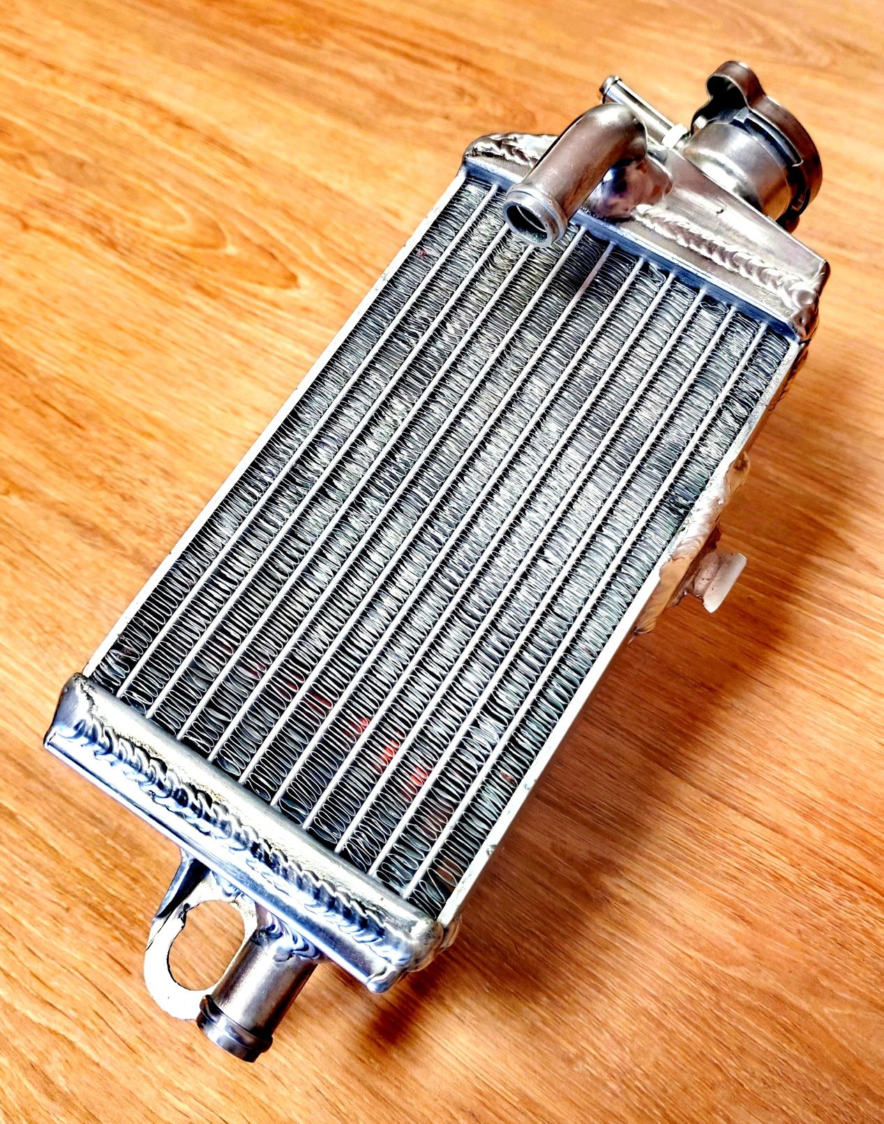 Radiador Alumínio Yamaha DT50, montagem direta mais volume original