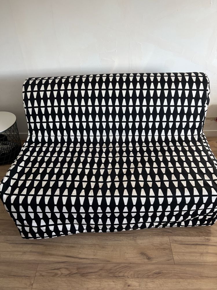 Komplet rozkładana 2 osobowa sofa+ fotel rozkładany IKEA