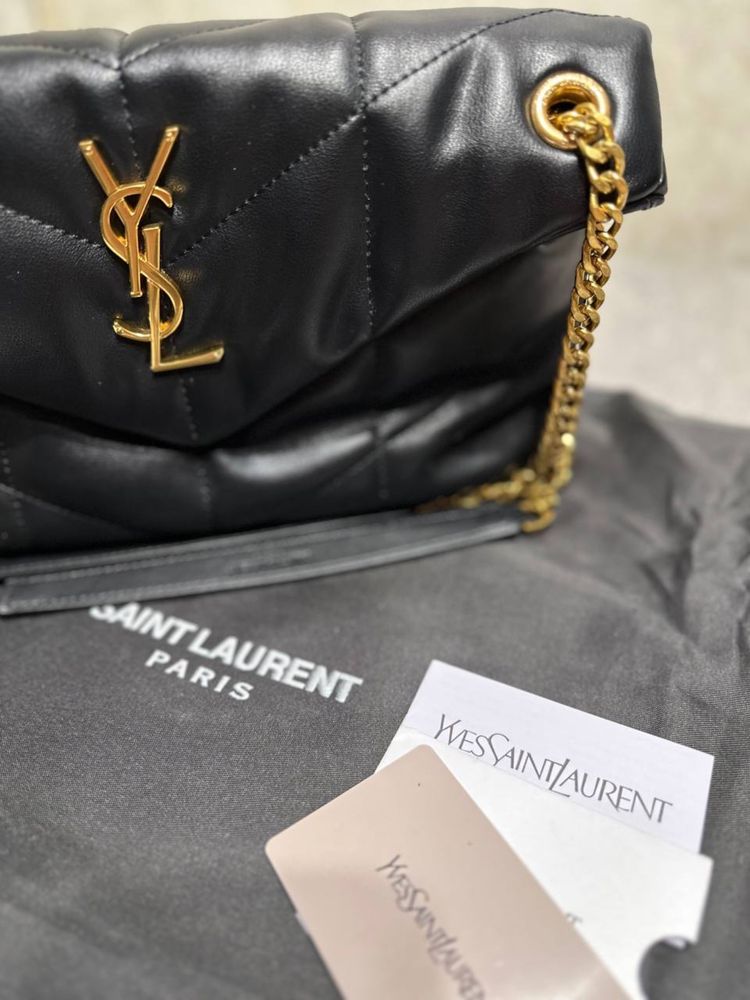 Ysl loulou puffer сумка шкіряна