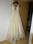 Vestido de noiva + saiote + capa protecao ARIABRIDES