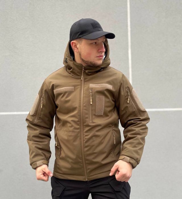 Зимова Куртка койот softshell на омні хіт