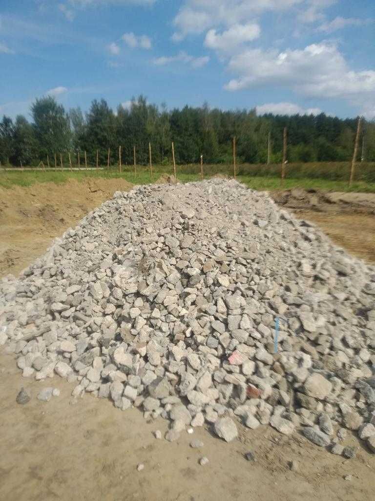 Gruz betonowy, Kruszony beton, Gruz betonowy na utwardzenie, Transport