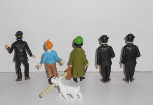 Coleção completa bonecos figuras pvc Tintin