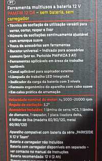 Ferramenta Multiusos Parkside 12v