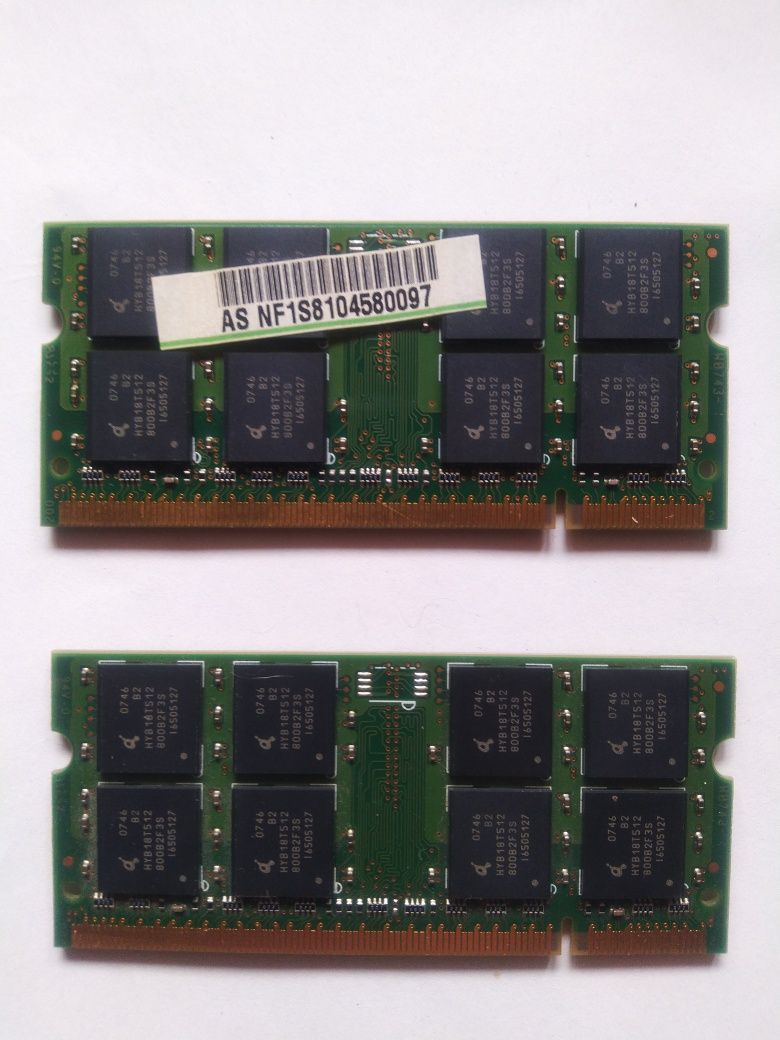 Ноутбук комплект памяти DDR2 2*1 Gb
