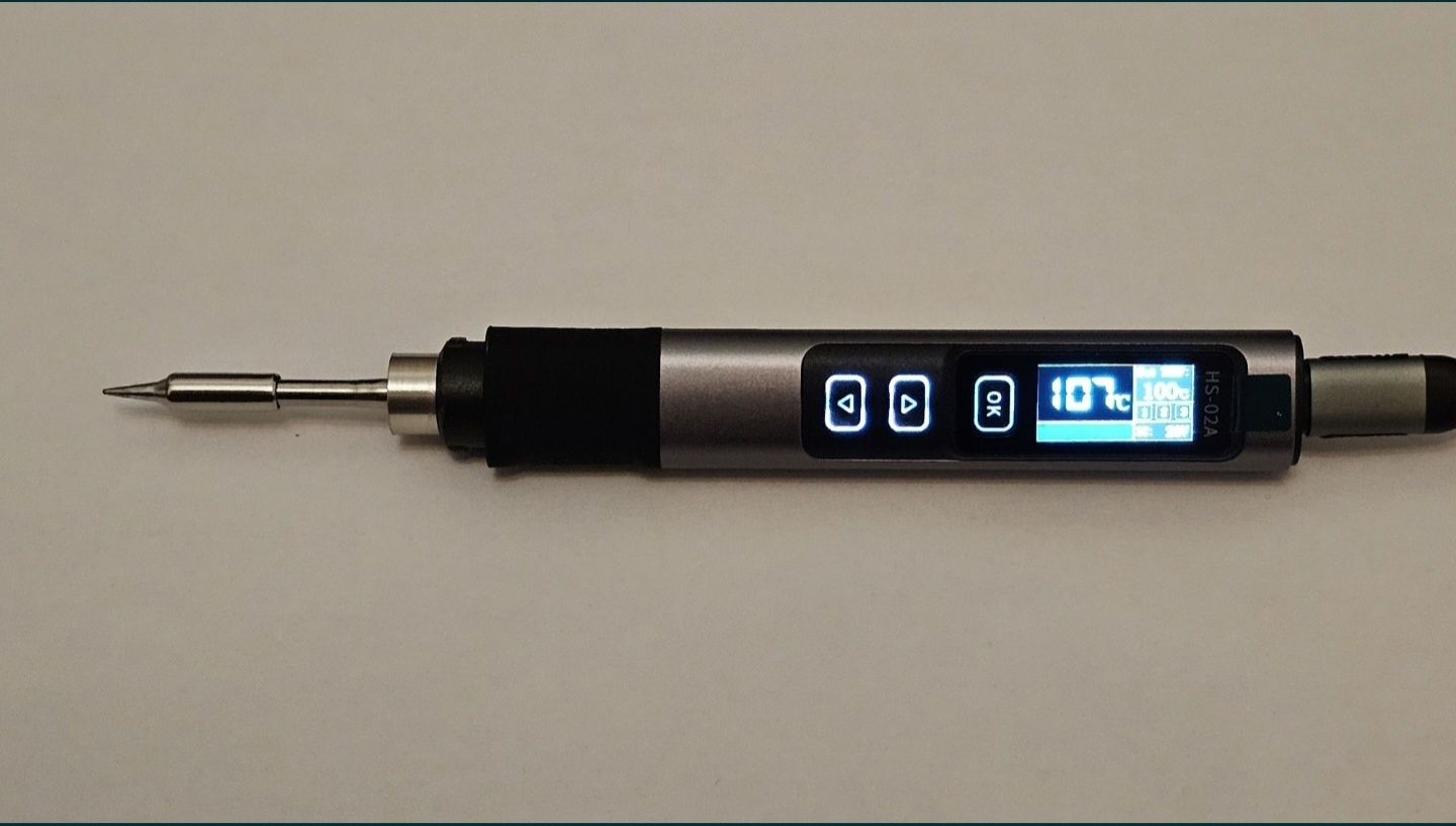 Łutownica cyfrowa FNIRSI HS-02A precyzyjna
100W 1grot USB QC PD 10