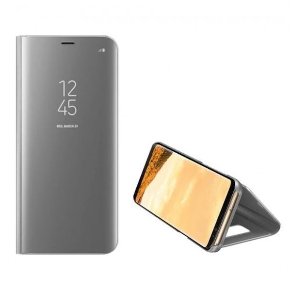 Etui Clear View Samsung M31S M317 Srebrny/Silver