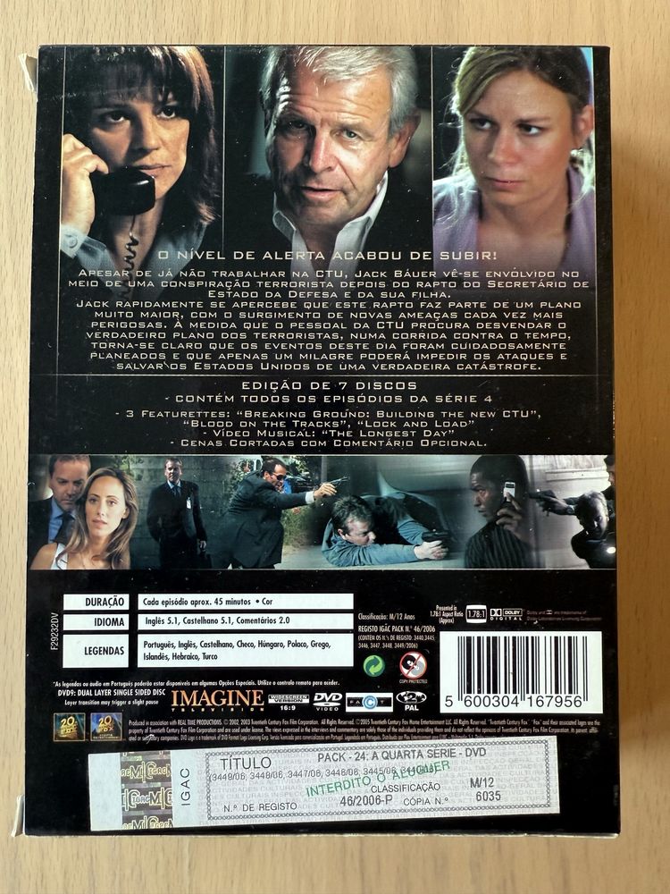 DVD Série 24 - Temporada 4