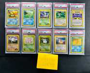 WYPRZEDAŻ! 10x Karta Pokemon PSA Vintage 1st Edition - Base Set i inne