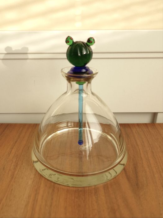 Karafka butelka szklo kaktus huta Leonardo bintage retro