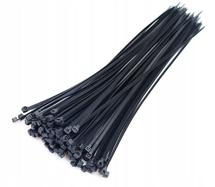 Opaski zaciskowe 3,6x150mm 100szt trytki czarne zaciski paski trytytki