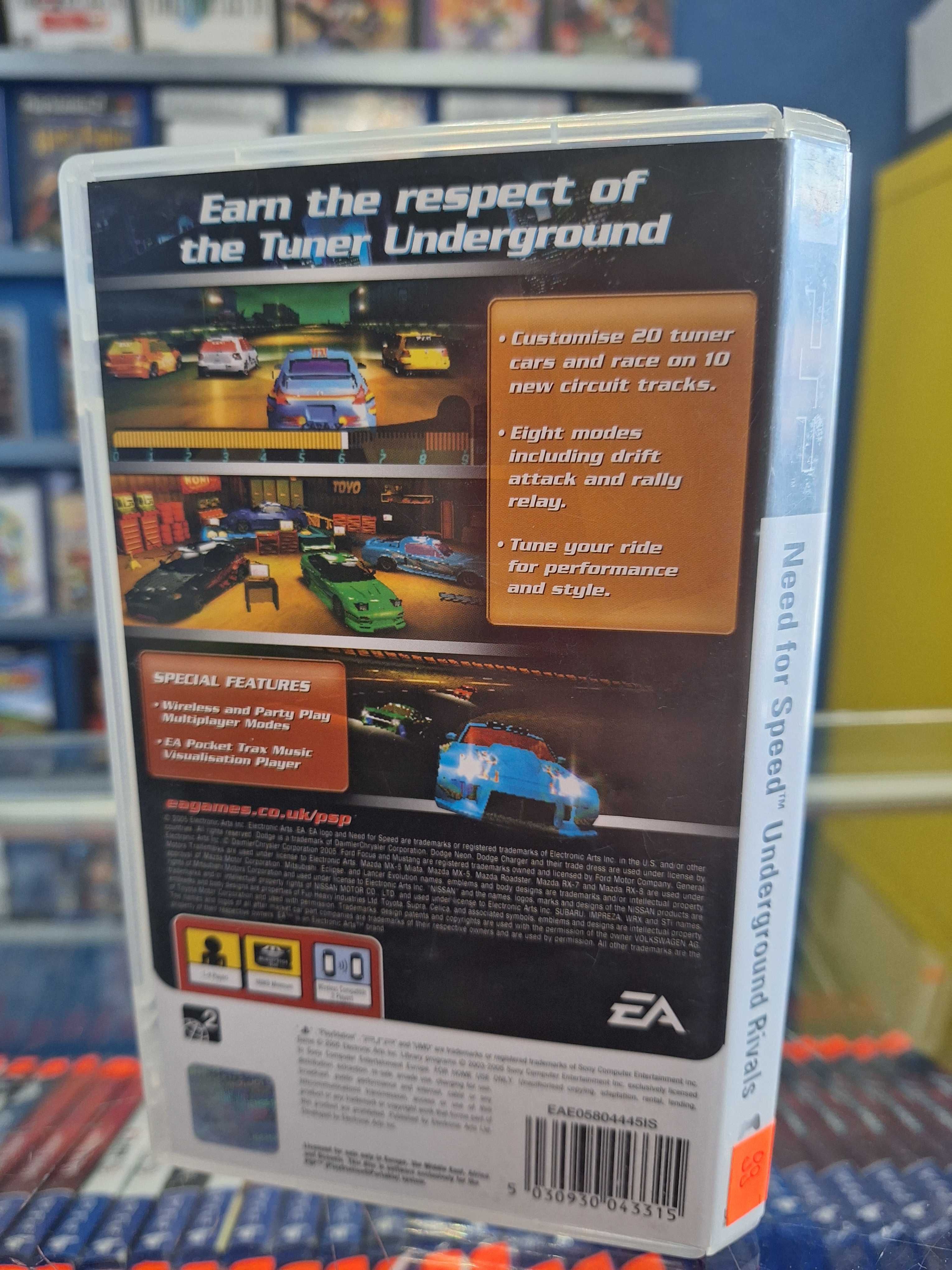 Need For Speed Underground Rivals PSP, BDB, Sklep Centrum Grania