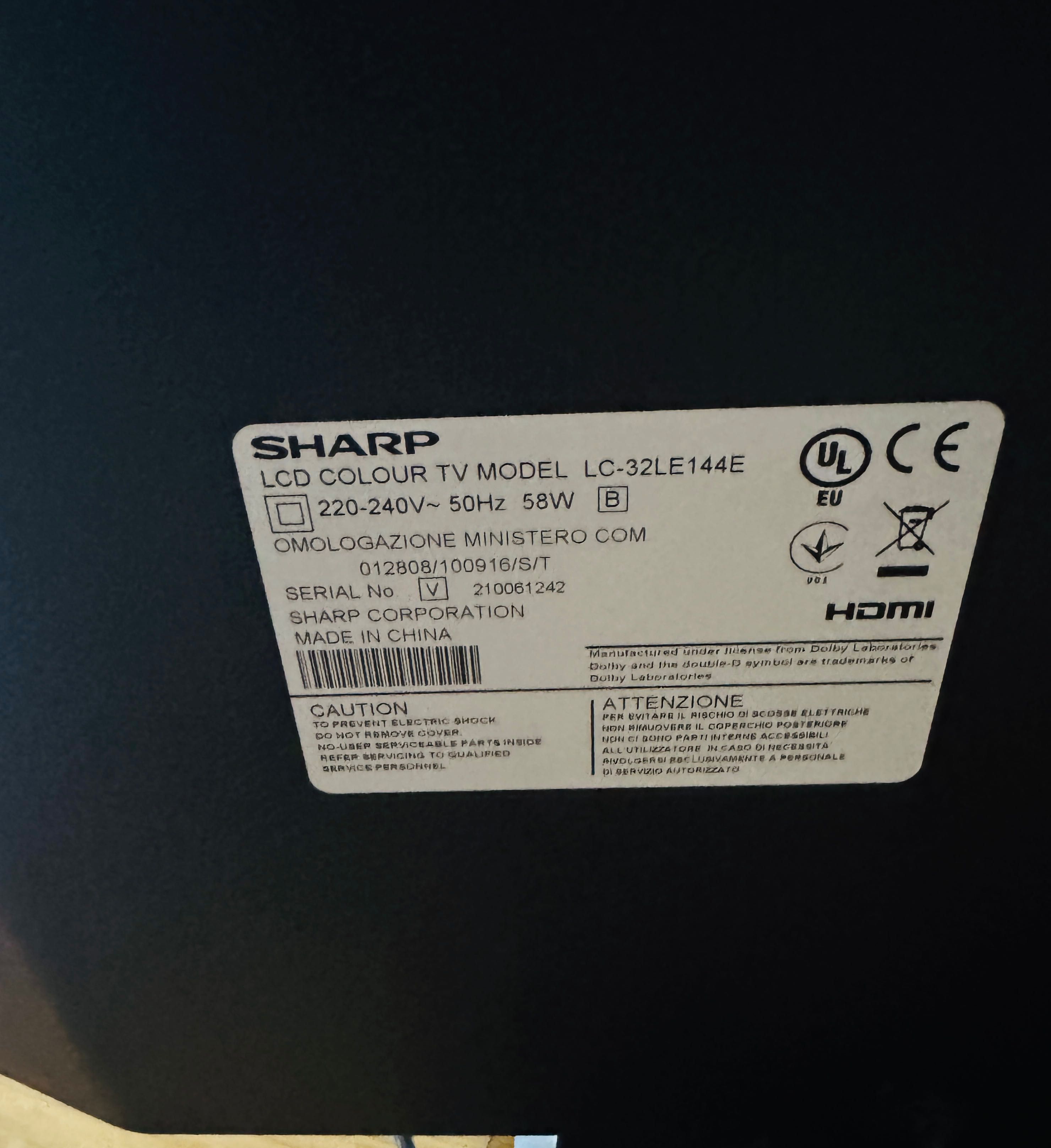 Zestaw: Telewizor Sharp LC-32LE144E + dekoder, + mi box