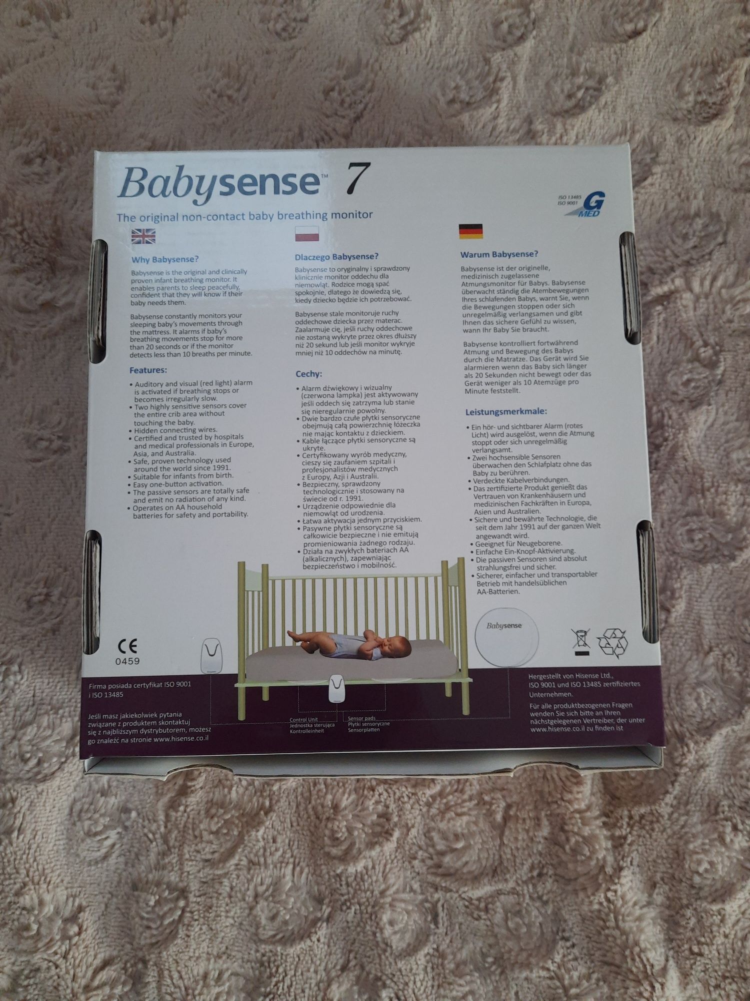 Babysense 7 monitor oddechu