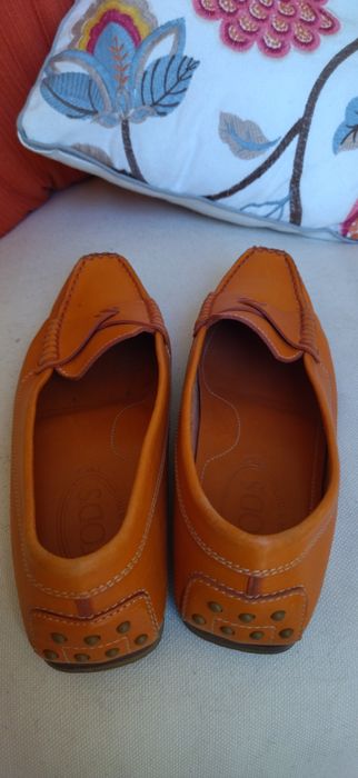 Sapatos Tods cor laranja