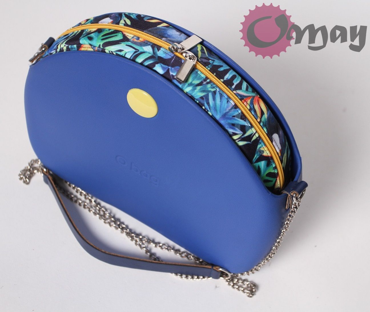 Granatowy organizer do OBAG MOON LIGHT tukany żółty 2 kieszenie OMAY