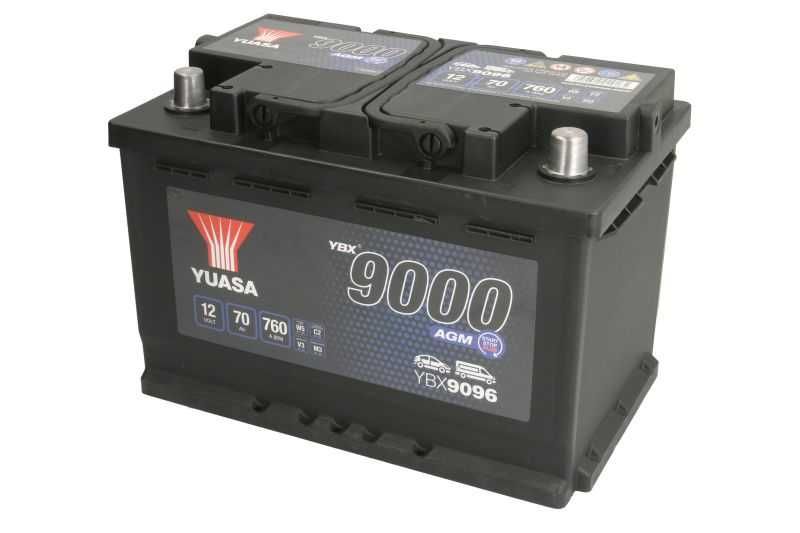 Akumulator Yuasa YBX9096 12 V 70 Ah 760A START&STOP AGM