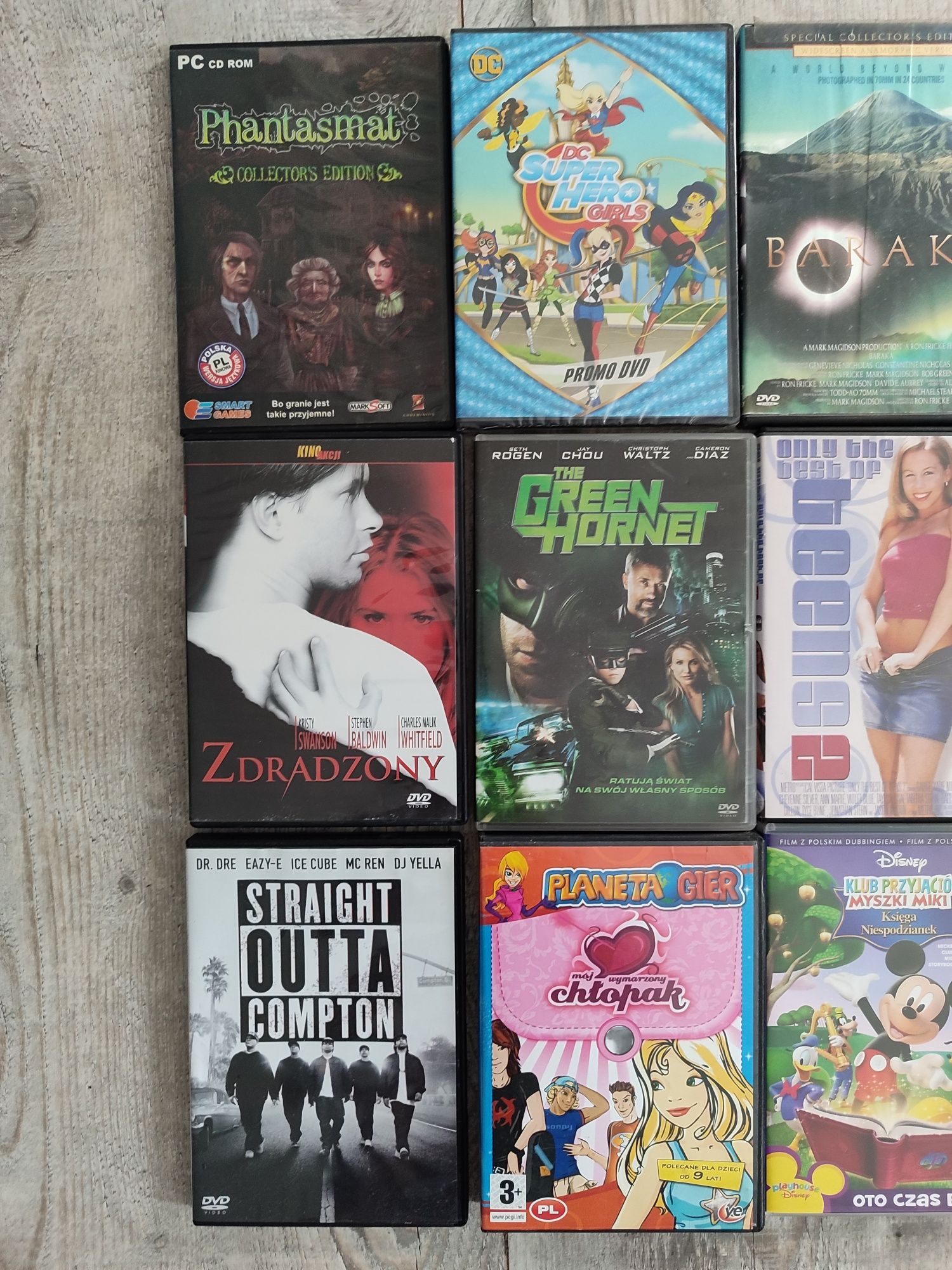 Filmy Bajki DVD gry PC zestaw