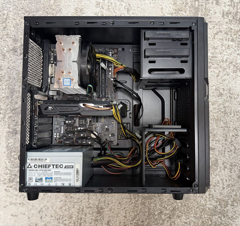 Компʼютер Системний блок intel i5 7400, nvidia gtx1050
