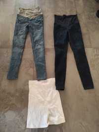 Spodnie ciążowe h&m jeansy krótkie spodenki