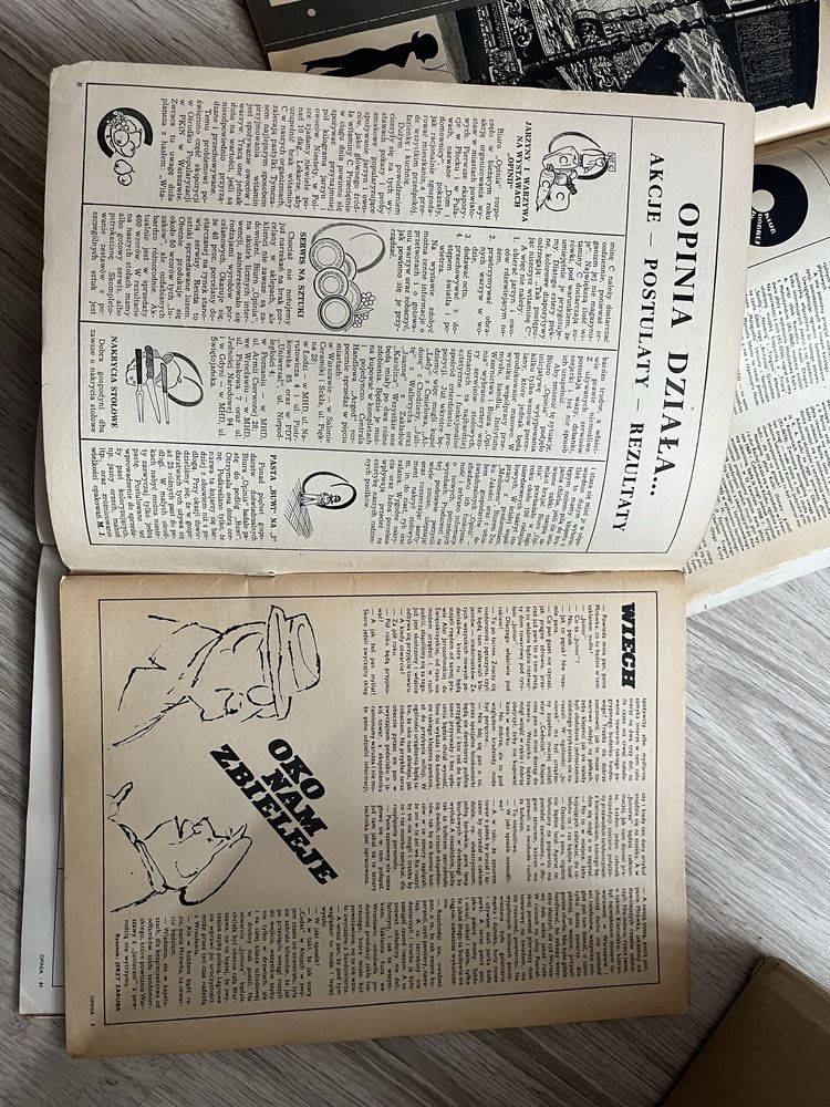 OPINIA magazyn czasopismo PRL 3 numery