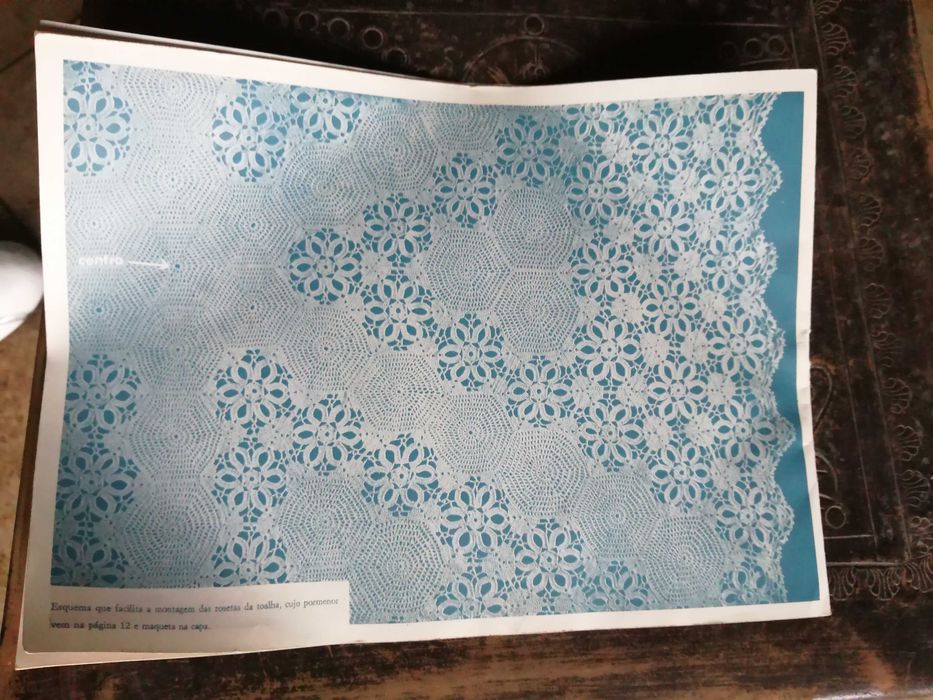 revista vintage , crochet de arte