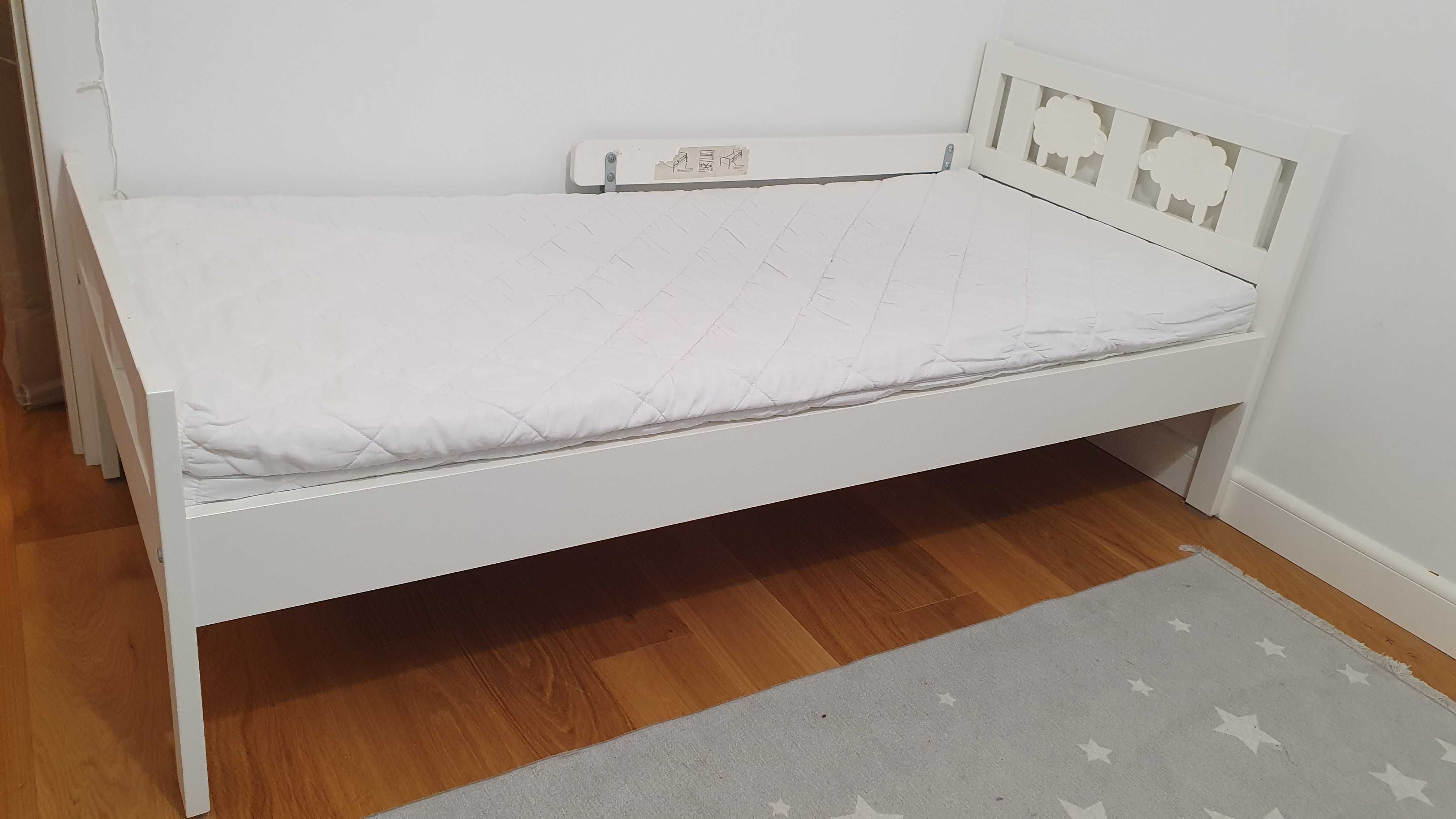 Ikea kritter Rama łóżko z dnem listew biały 70x160