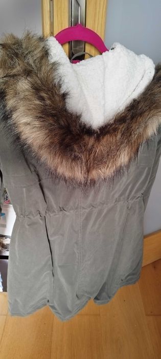 Kurtka parka zielona ocieplana 36