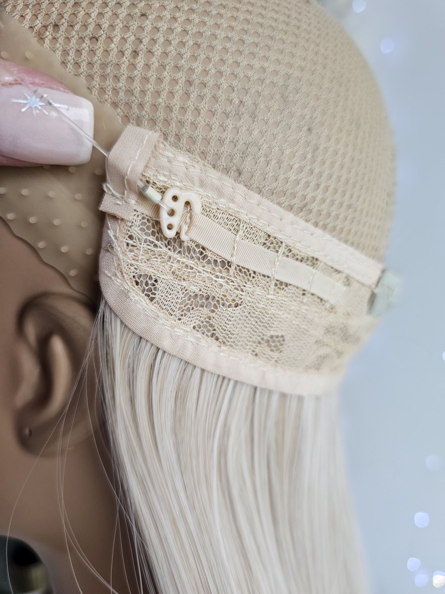 Długie clip in flip in jasny blond 55 cm naturlany efekt zagęszczenia