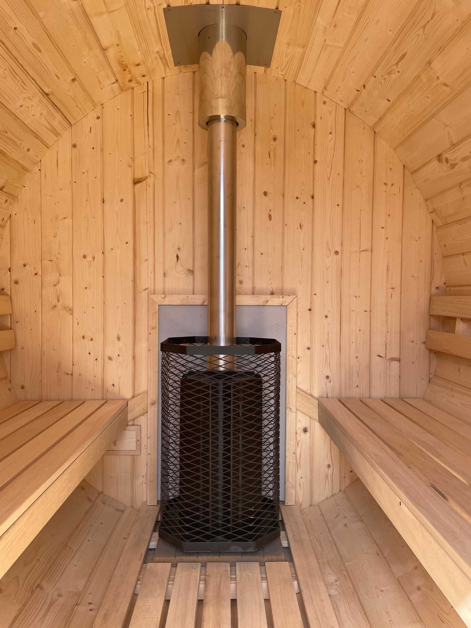 Sauna ogrodowa Sauna beczka Sauna fińska 2,70 m LED RATY RATY