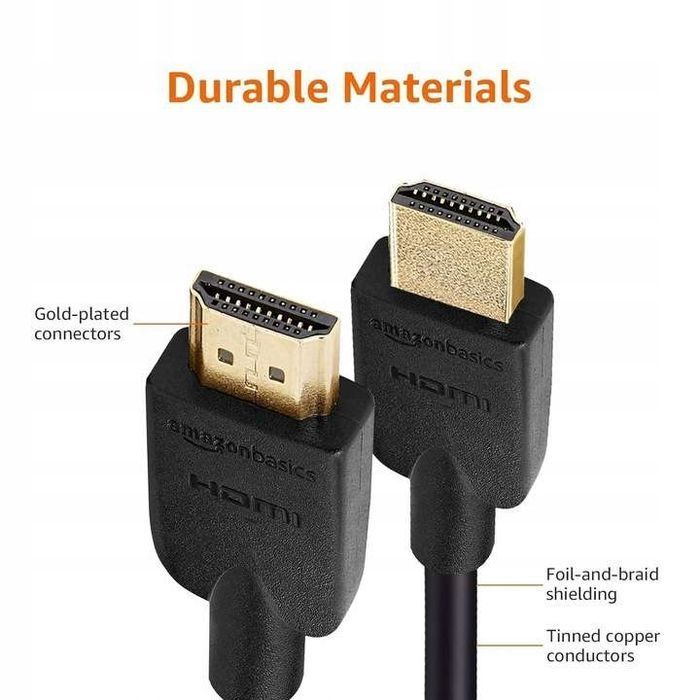 amazonbasics kabel hdmi 7,6 m hdmi typu a (standard) czarny