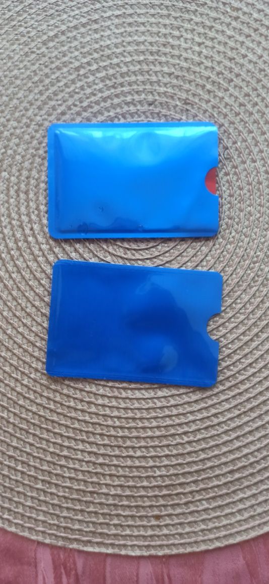 Etui ochronne karty zbliżeniowe płatnicze RFID PRO -  kolor niebieski