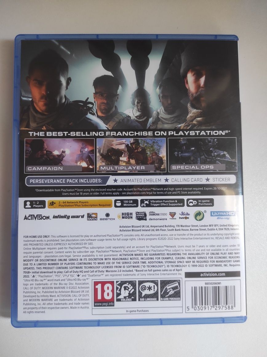 Jogos PS4 Call of Duty Modern Warfare II