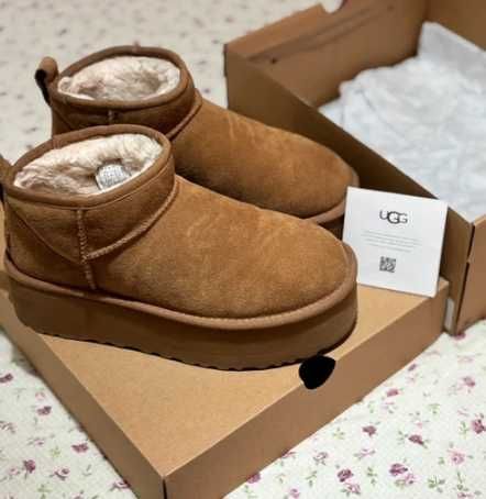 UGG Classic Ultra Mini Platform Boot Chestnut R.37